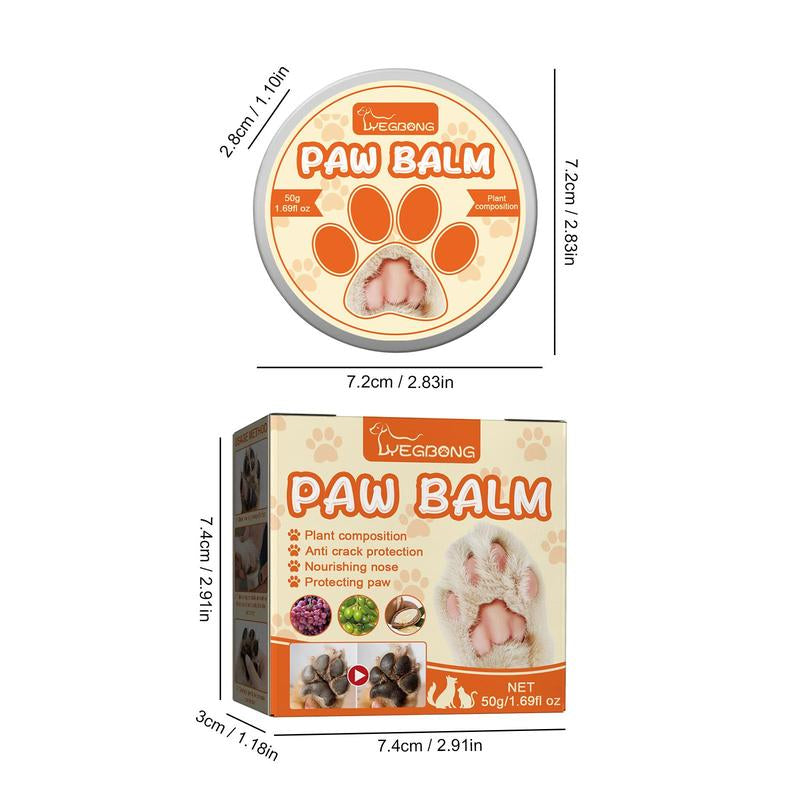 Pet Foot Care Care Balm, Pet Paw Moisturizing Cream, Pet Foot Care Product for Dog & Cat, Pet Supplies, Summer Gifts, Fall Gift