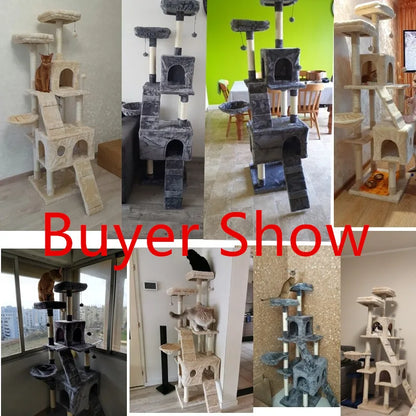 Domestic Delivery Cat Jumping Toy with Ladder Scratching Wood Climbing Tree for Cat Climbing Frame Cat Furniture Scratching Post