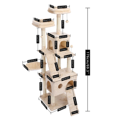 Domestic Delivery Cat Jumping Toy with Ladder Scratching Wood Climbing Tree for Cat Climbing Frame Cat Furniture Scratching Post