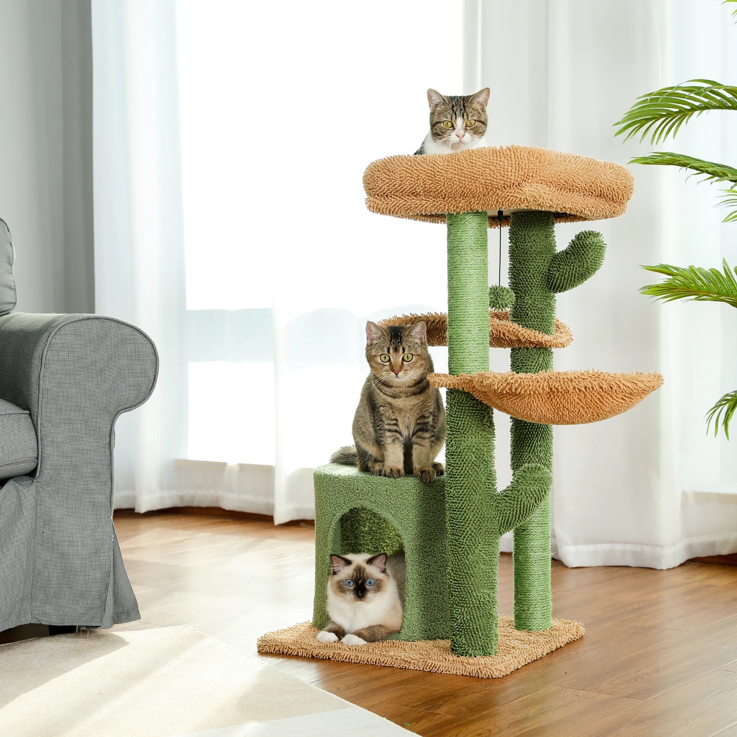 Domestic Delivery Cat Jumping Toy with Ladder Scratching Wood Climbing Tree for Cat Climbing Frame Cat Furniture Scratching Post