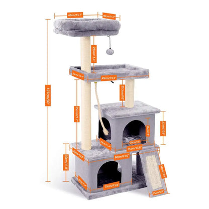 Domestic Delivery Cat Jumping Toy with Ladder Scratching Wood Climbing Tree for Cat Climbing Frame Cat Furniture Scratching Post