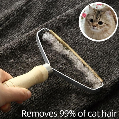 Reusable Pet Hair Removal Tool, Summer Gifts, Wooden Handle Lint Remover, Cats and Dogs Pet Hair Remover, Lint Removing Shaving Tool, Clothes Fuzz Roller, Scraper for Carpets Blanket Felt Mat Pet Couch Pet Bed & Rug, Pet Supplies, Fall Gift