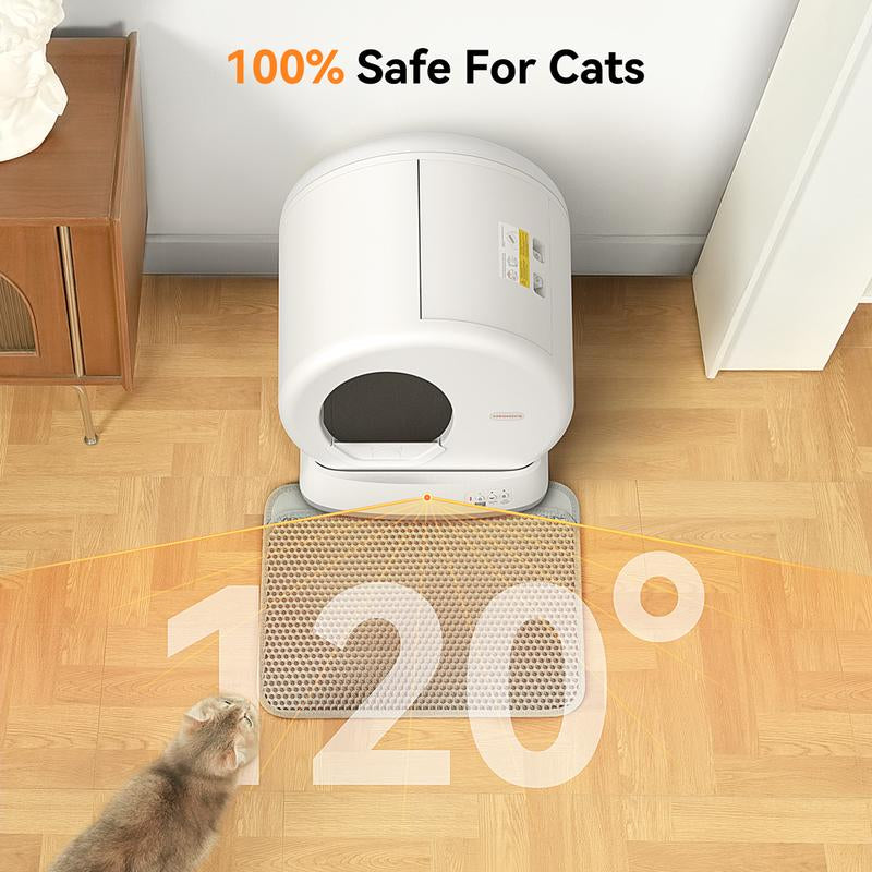 Meowant SC01 Self-Cleaning Cat Litter Box, Extra Large/Odor Removal/App Control Smart Cat Litter Box with Mat & Liner - Best Seller