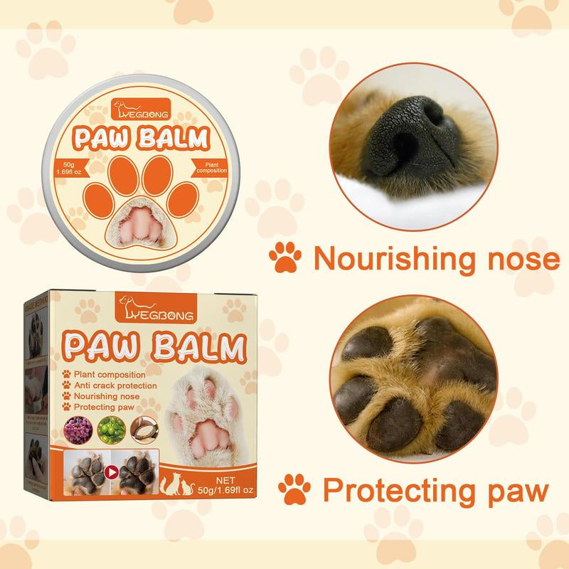 Pet Foot Care Care Balm, Pet Paw Moisturizing Cream, Pet Foot Care Product for Dog & Cat, Pet Supplies, Summer Gifts, Fall Gift